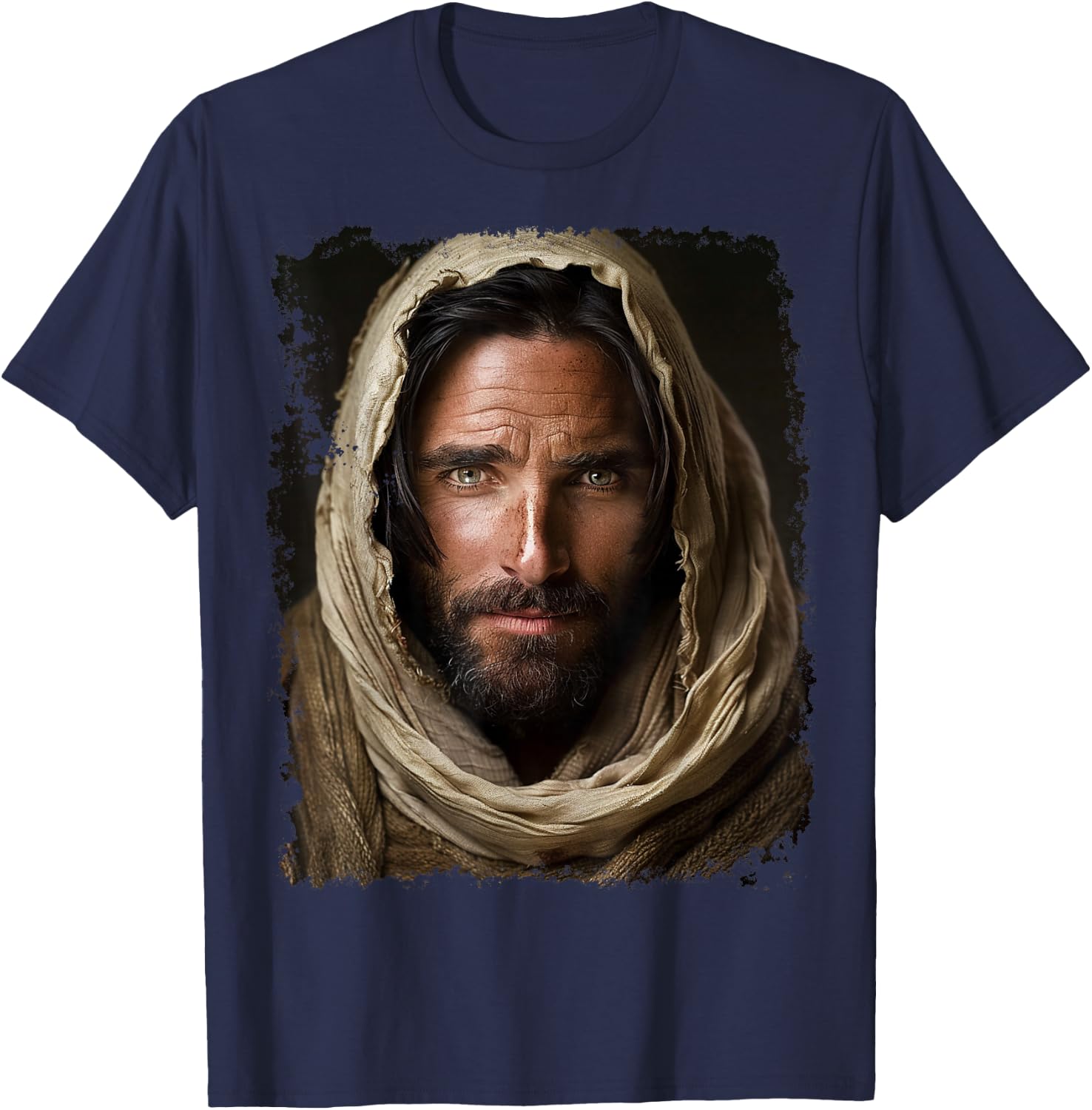 Face Jesus Christ T-Shirt - T-Shirt | Navy