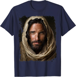 Face Jesus Christ T-Shirt - T-Shirt | Navy