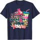 Running On Loaded Tea & Jesus Funny Tea Christian Themed T-Shirt - T-Shirt | Navy