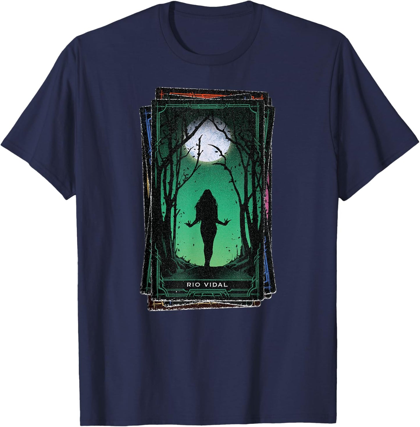 Marvel Agatha All Along Disney+ Rio Vidal Tarot Card T-Shirt - T-Shirt | Navy