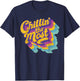 Chillin' the Most relaxing summer vibes Men Women Kids T-Shirt - T-Shirt | Navy