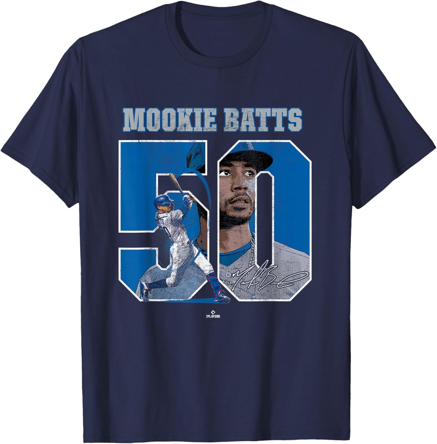 Mookie Batts Mookie Betts Los Angeles MLBPA T-Shirt - T-Shirt | Navy
