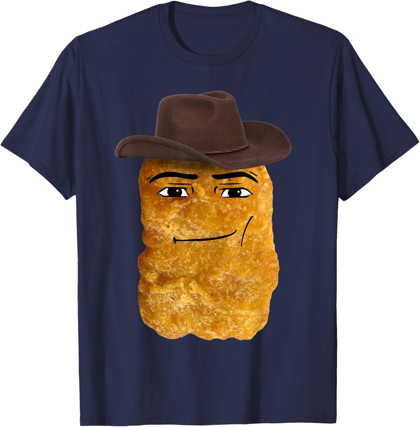 Cowboy Chicken Nugget T-Shirt - T-Shirt | Navy