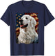 Great Pyrenees American Flag T-Shirt - T-Shirt | Navy