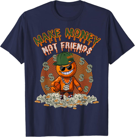 Olive Army Solar Orange | Orange Olive Sneaker Matching T-Shirt - T-Shirt | Navy