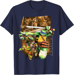 Teenage Mutant Ninja Turtles Good Vs. Evil T-Shirt - T-Shirt | Navy