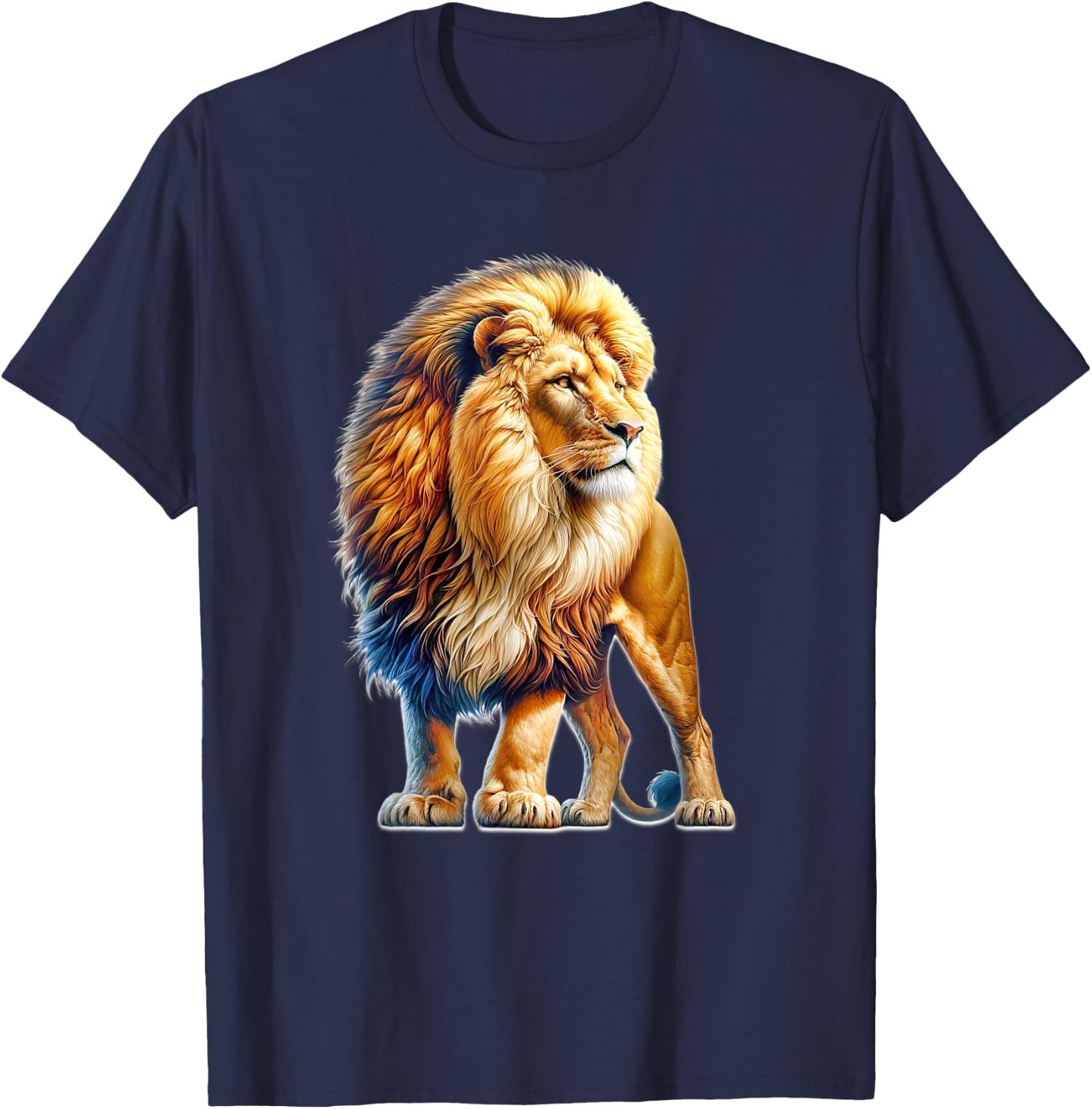 Lion x Majestic Lion T-Shirt - T-Shirt | Navy
