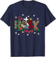Oh Holy Night Christmas Pajama X-Mas Plaid Christian T-Shirt - T-Shirt | Navy