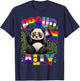 Proud Ally Panda LGBTQ Pride Month T-Shirt - T-Shirt | Navy