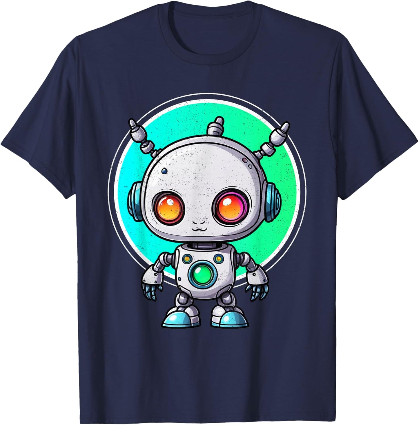 Robot For Kids Boys Girls Robotics Engineer T-Shirt - T-Shirt | Navy