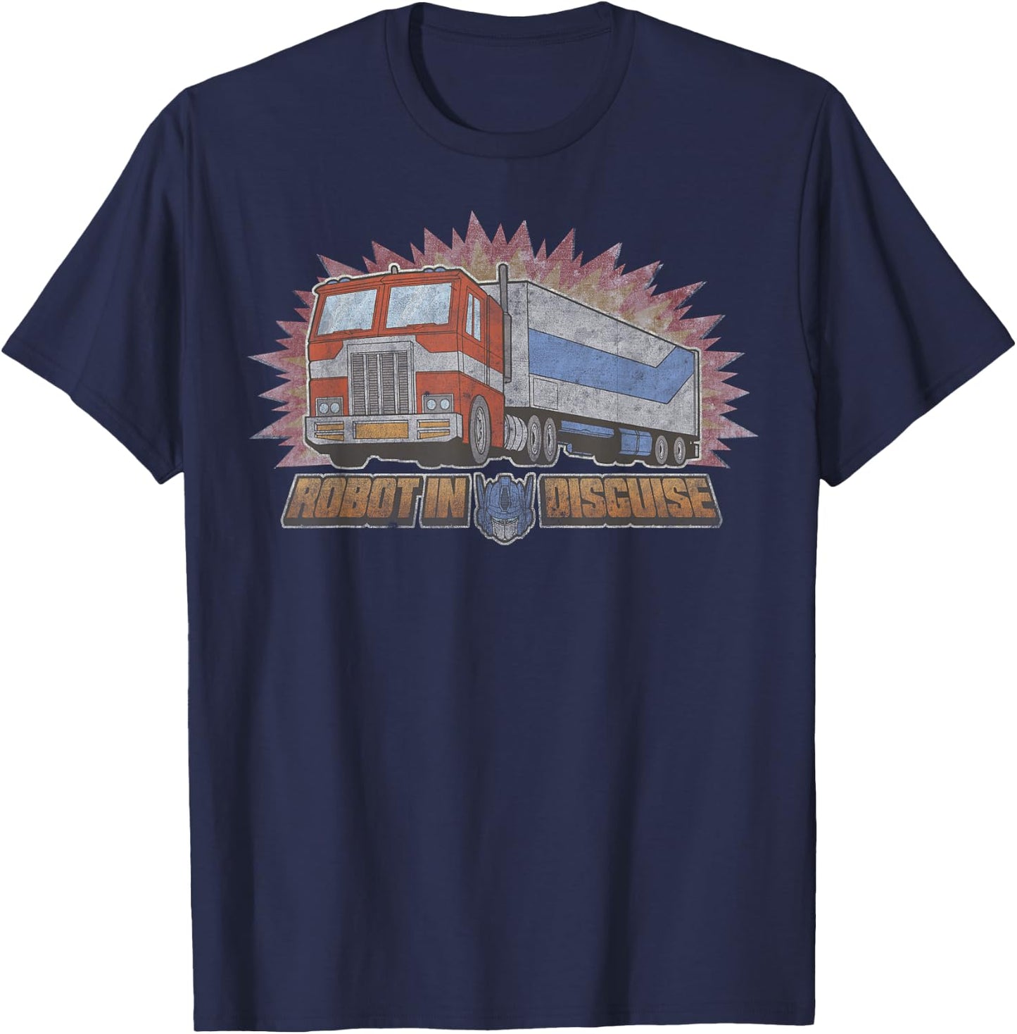 Transformers Optimus Prime Robot In Disguise T-Shirt - T-Shirt | Navy
