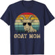 Vintage Goat Mom Goat Lovers Mommy Mother's Day T-Shirt - T-Shirt | Navy
