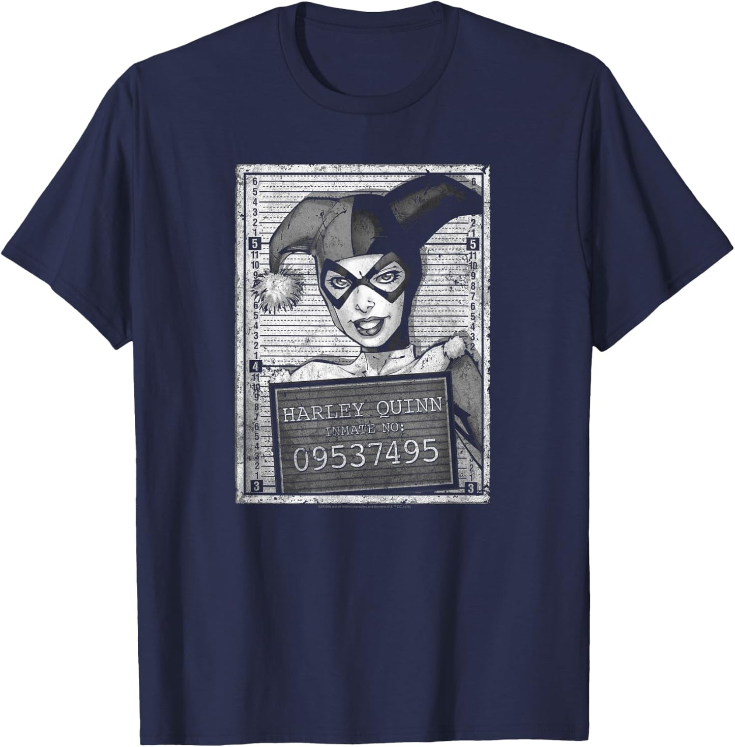 Batman Harley Quinn Inmate T-Shirt - T-Shirt | Navy