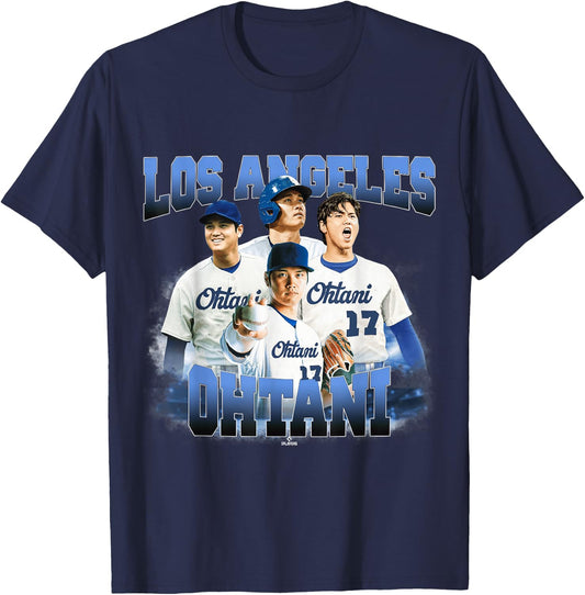 Shohei Ohtani | Los Angeles Baseball MLB Player | MLBOHT5002 T-Shirt - T-Shirt | Navy