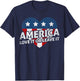 America - Love It Or Leave It - US Patriotic T-Shirt - T-Shirt | Navy