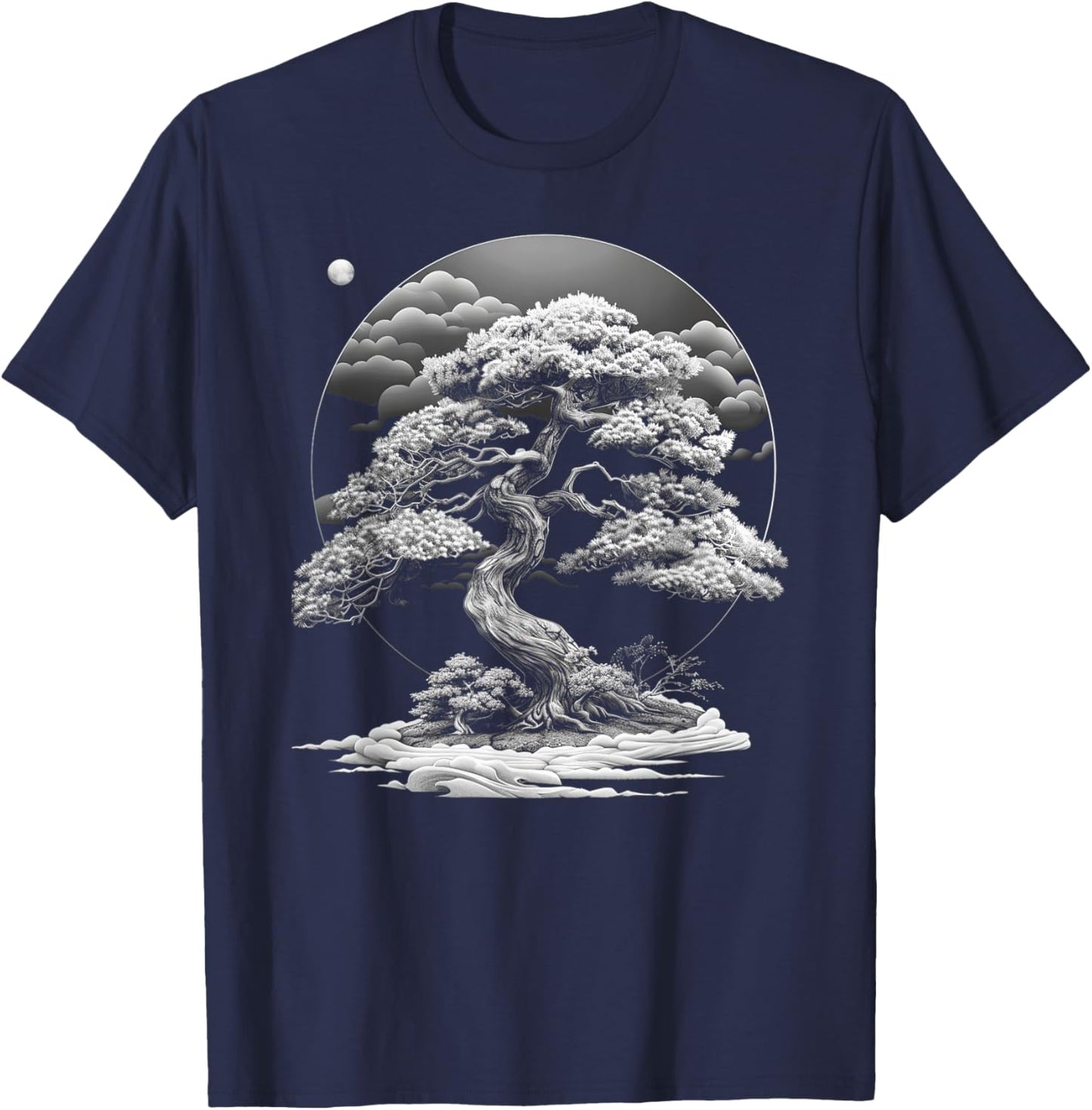 Bonsai Tree , Japanese culture, meditation, penjing , zen T-Shirt - T-Shirt | Navy