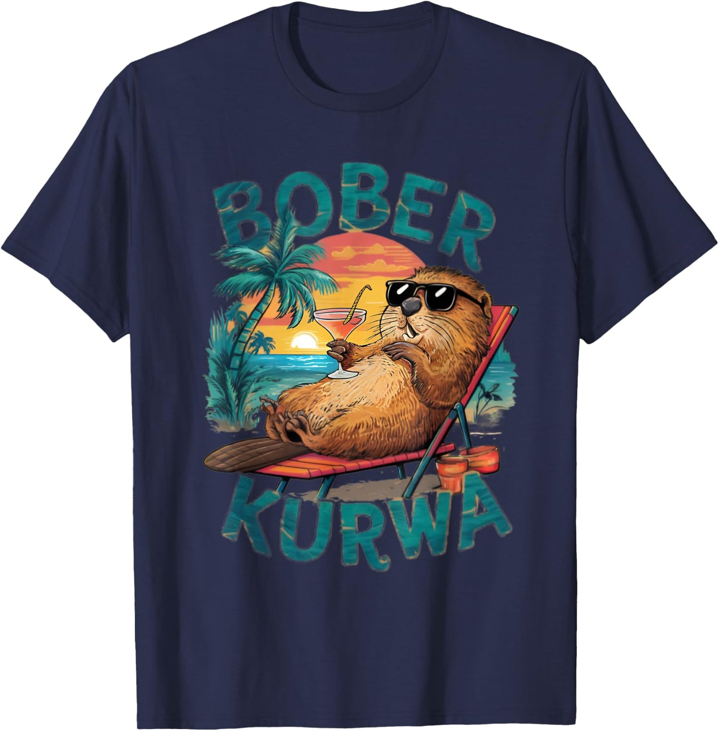 Bobr Kurwa Meme Bober Kurwa T-Shirt - T-Shirt | Navy