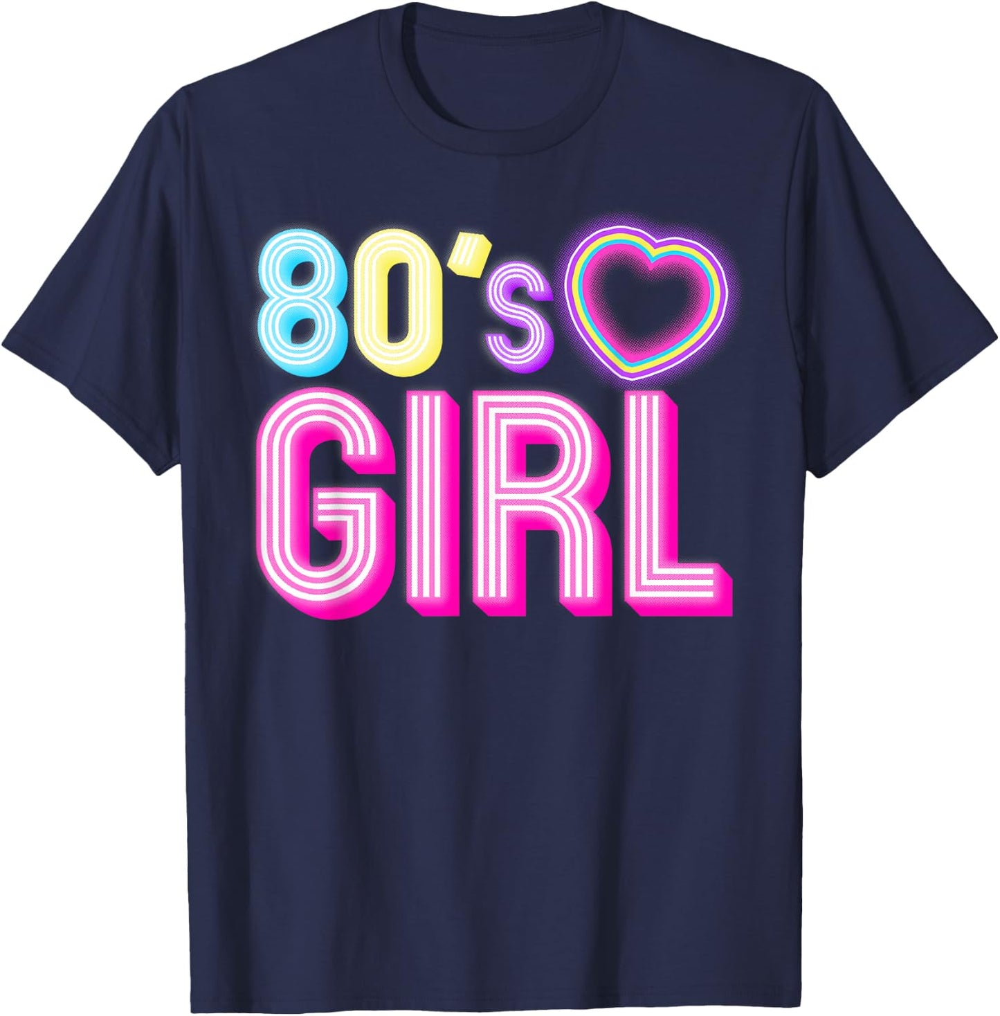 Cool 80s Girl Mom 1980's Birthday Retro Costume T-Shirt - T-Shirt | Navy