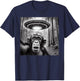 Funny Alien Abduction Meme UFO Monkey Encounter Ape Selfie T-Shirt - T-Shirt | Navy