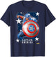 Marvel Strike Force Captain America Graphic T-Shirt - T-Shirt | Navy