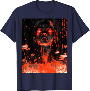 Japan Horror Anime Manga Japanese Creepy Kawaii Goth T-Shirt - T-Shirt | Navy