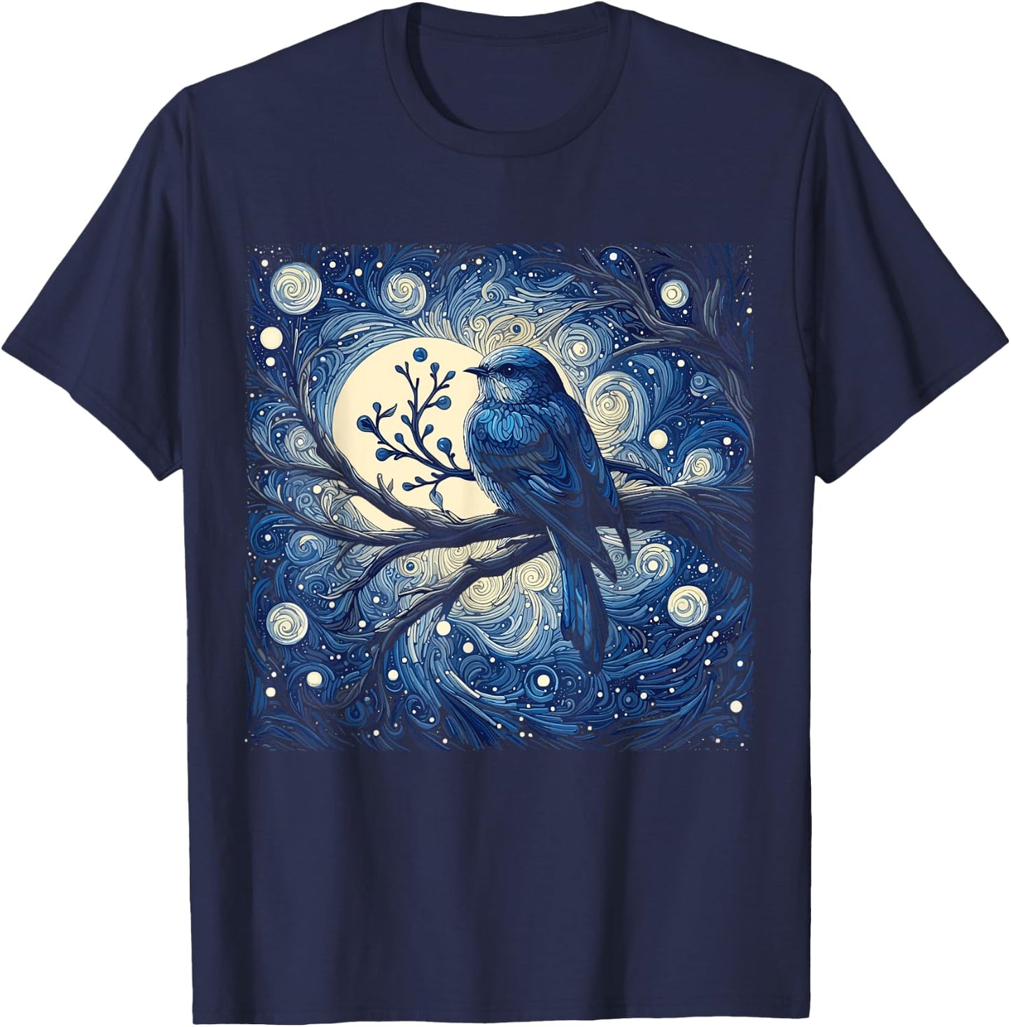 Patience Bluebird of Happiness Blue Bird Eastern Bluebird T-Shirt - T-Shirt | Navy