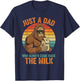 Just A Dad Who Always Came Back with The Milk Funny Daddy T-Shirt - T-Shirt | Navy