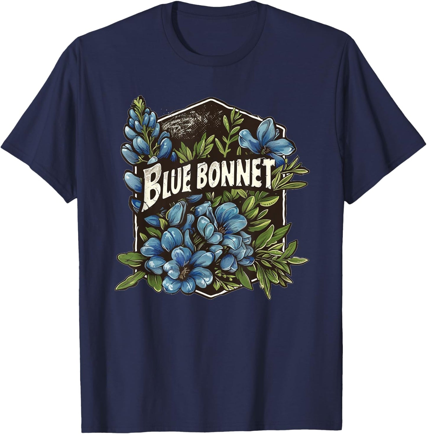 Pretty Bluebonnet Costume for Flower Lovers T-Shirt - T-Shirt | Navy