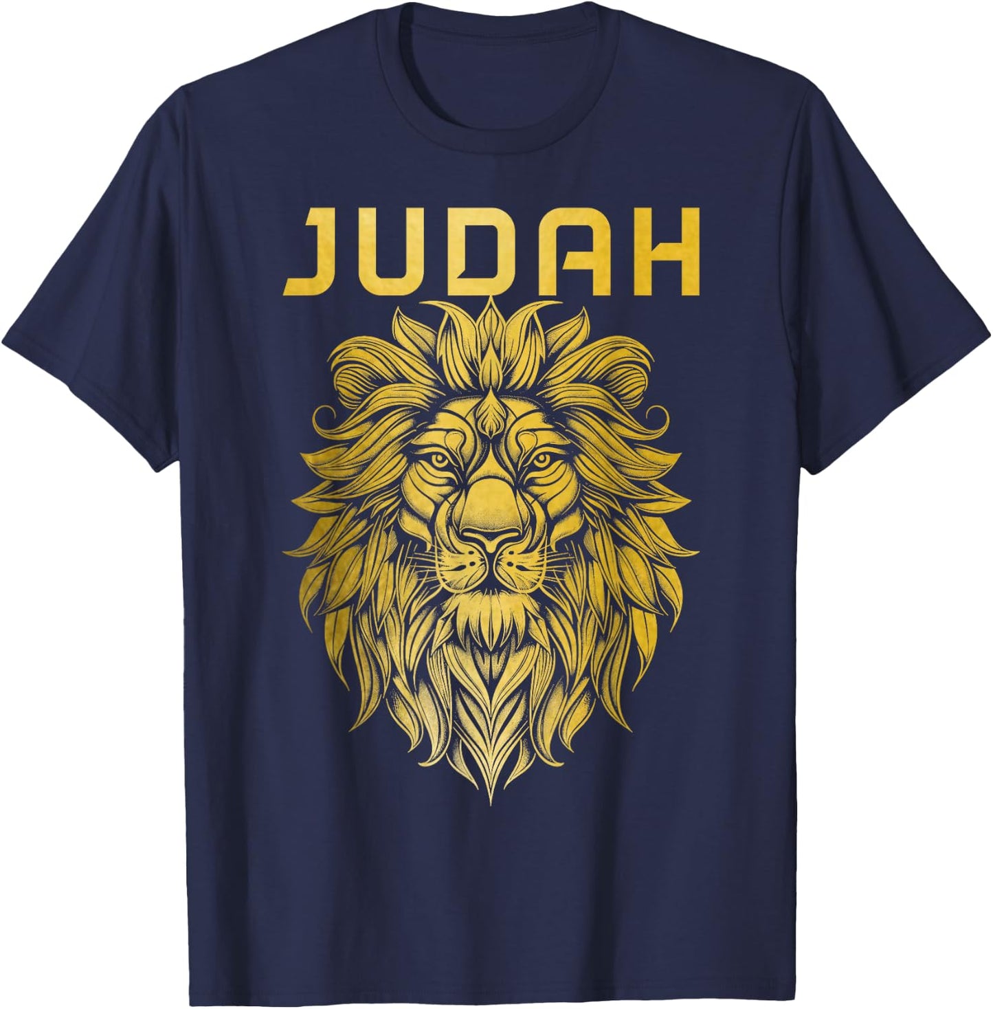 Lion of Judah Hebrew Israelite Christian Jewish T-Shirt - T-Shirt | Navy