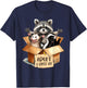 Team Trash Opossum Racoon Skunk Lover Adopt A Street Cat T-Shirt - T-Shirt | Navy