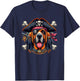 Bloodhound Pirate Crossbones Halloween Kids T-Shirt - T-Shirt | Navy