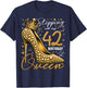 42 Year Old Gifts High Heels Stepping Into My 42nd Birthday T-Shirt - T-Shirt | Navy