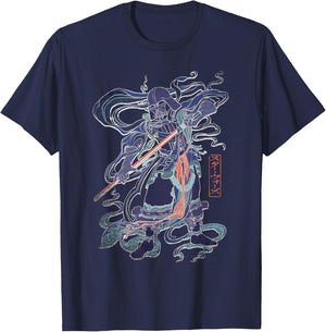 Star Wars Darth Vader Japanese Samurai Art Style Celebration T-Shirt - T-Shirt | Navy
