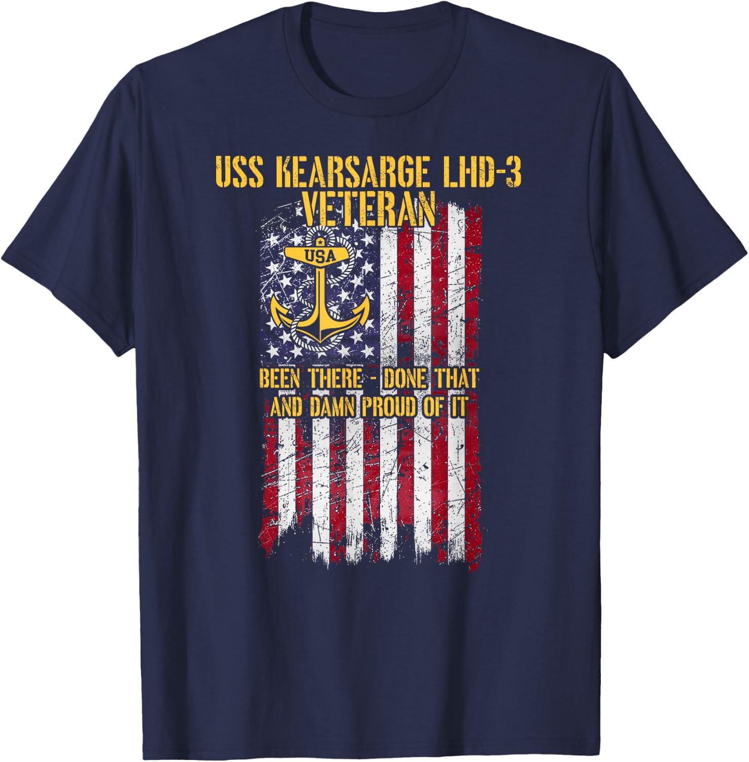 USS Kearsarge LHD-3 Amphibious Assault Ship Veteran T-Shirt - T-Shirt | Navy
