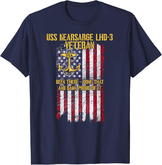 USS Kearsarge LHD-3 Amphibious Assault Ship Veteran T-Shirt - T-Shirt | Navy