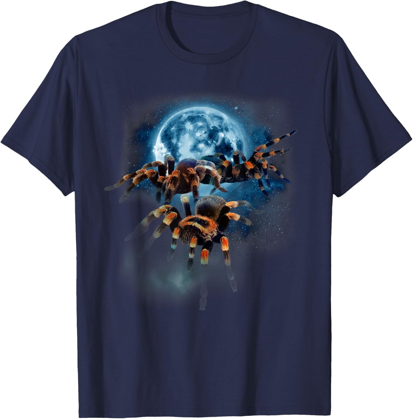 Tarantula Shirt - Tarantula - Howling at the Moon T-Shirt - T-Shirt | Navy