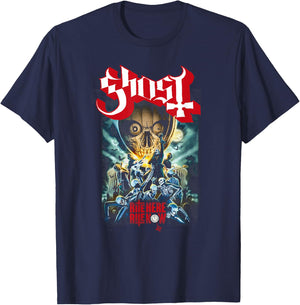 Ghost – Rite Here, Rite Now Poster T-Shirt - T-Shirt | Navy