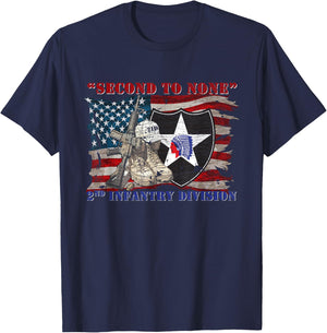 2nd Infantry Division 2nd ID 2ID Camp Humphreys Indianhead T-Shirt - T-Shirt | Navy