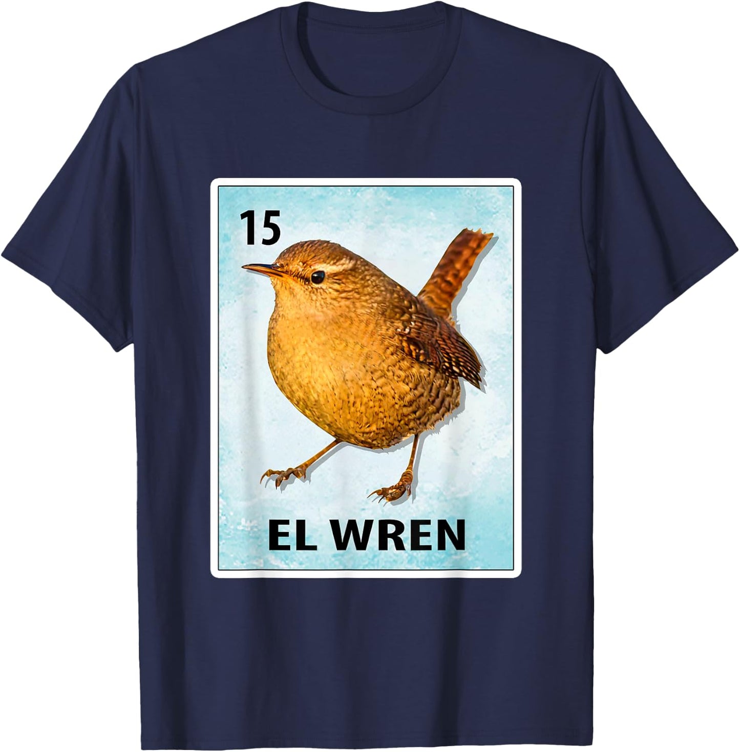 El Wren Mexican Wren Cards T-Shirt - T-Shirt | Navy