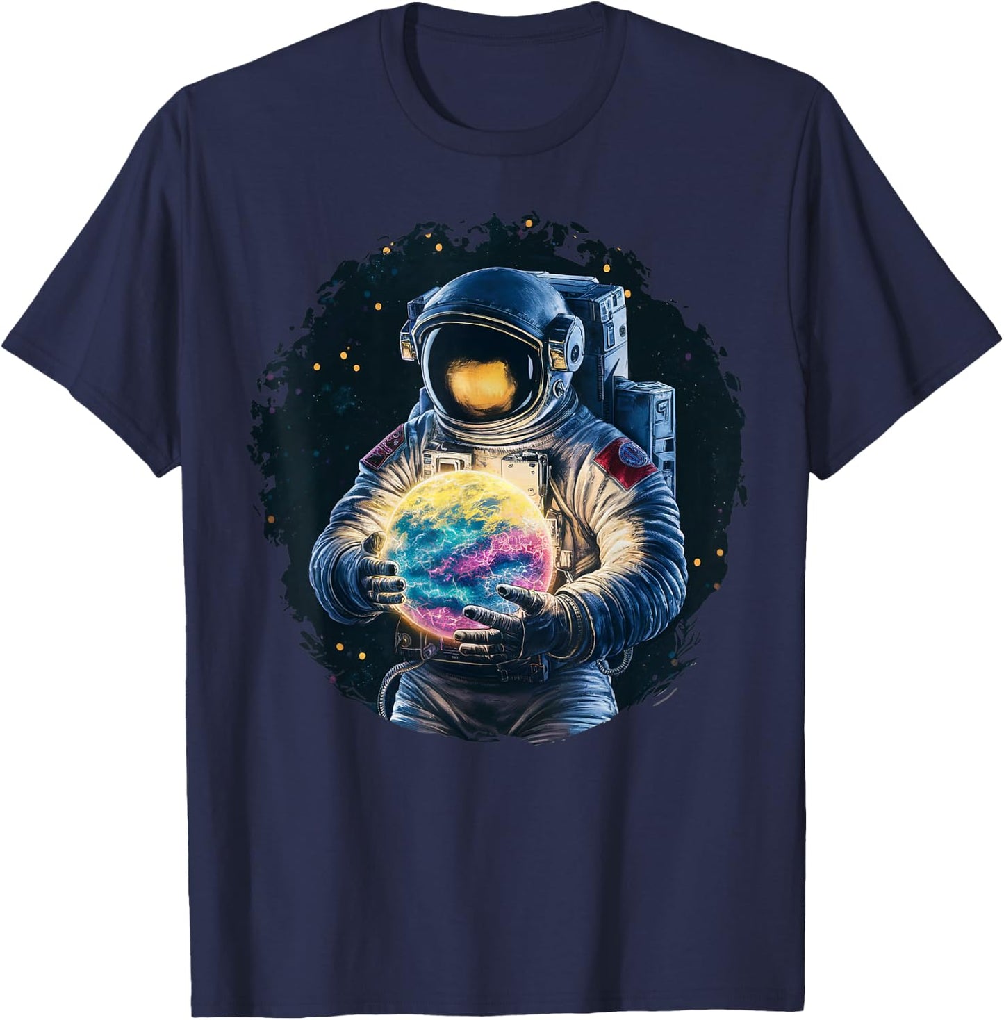 Astronaut Planet Science Space Funny Gifts Women Kid T-Shirt - T-Shirt | Navy