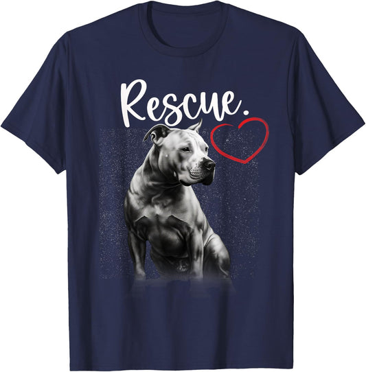 Pitbull Rescue Pittie Lover Pitbull Terrier Owner T-Shirt - T-Shirt | Navy