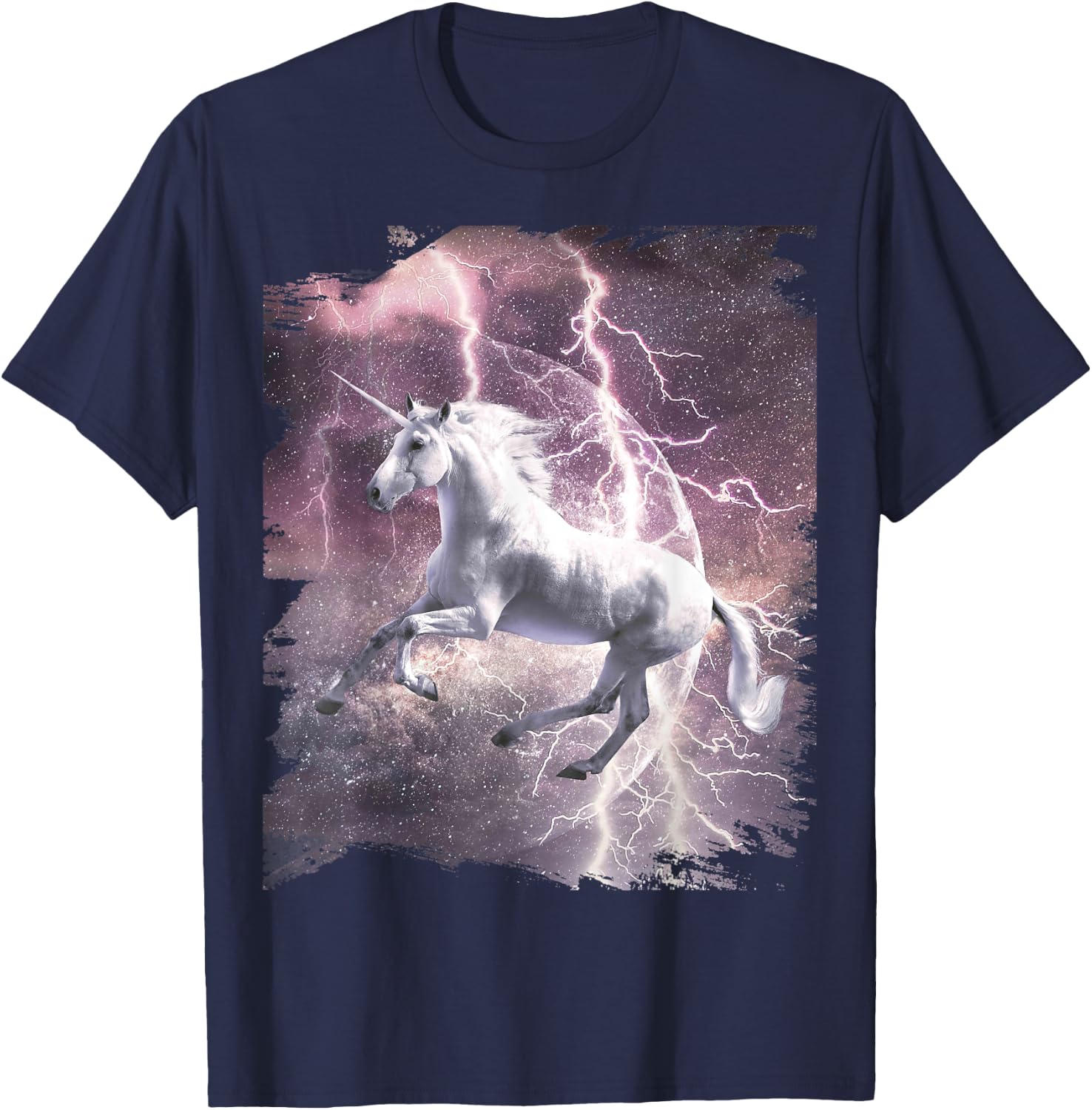 Epic Lightning Unicorn T-Shirt - T-Shirt | Navy