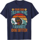 Dog Sitting Walker Sitter Pet Sitters T-Shirt - T-Shirt | Navy
