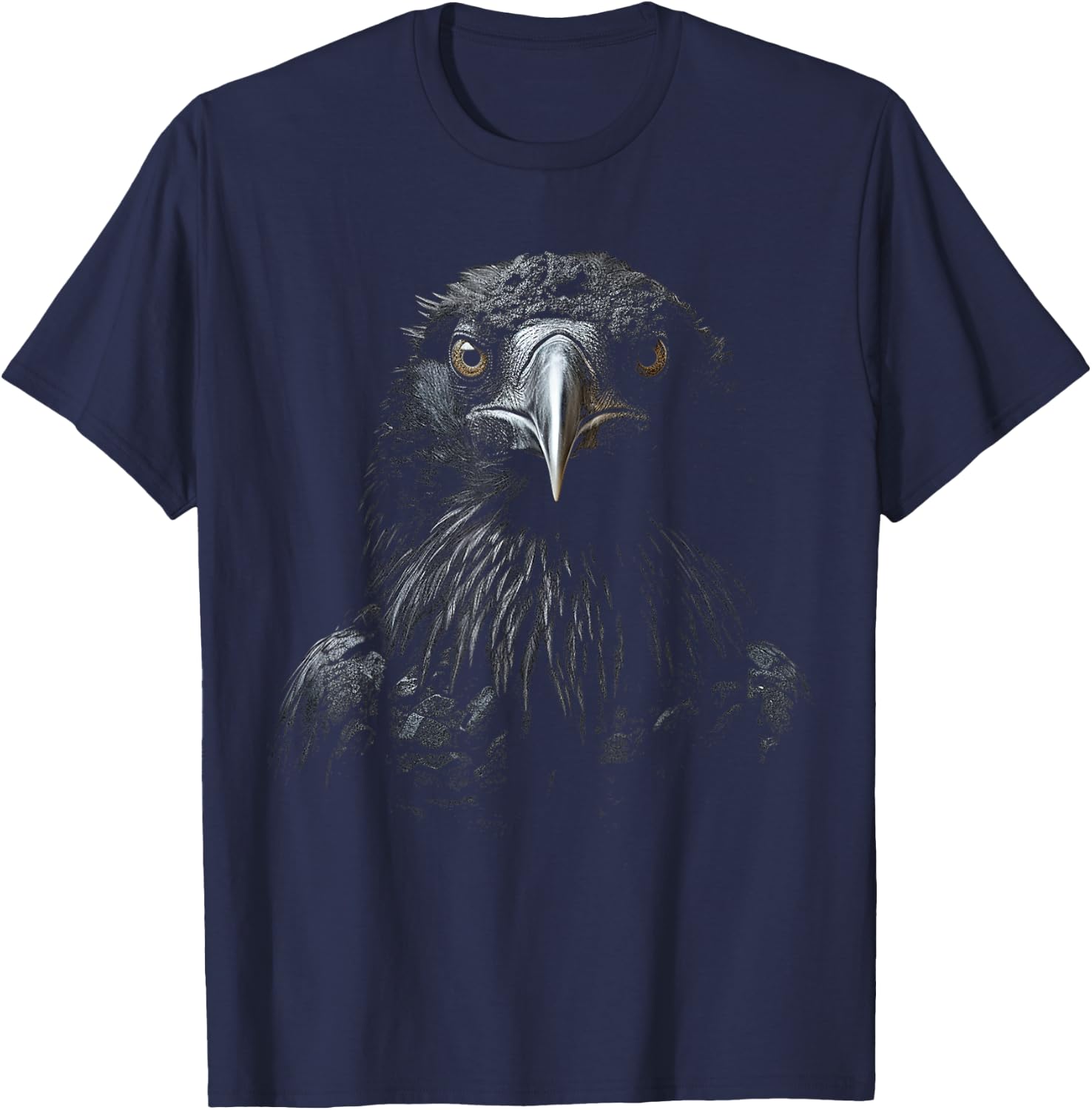 Raven Animal Zoo Art Raven T-Shirt - T-Shirt | Navy