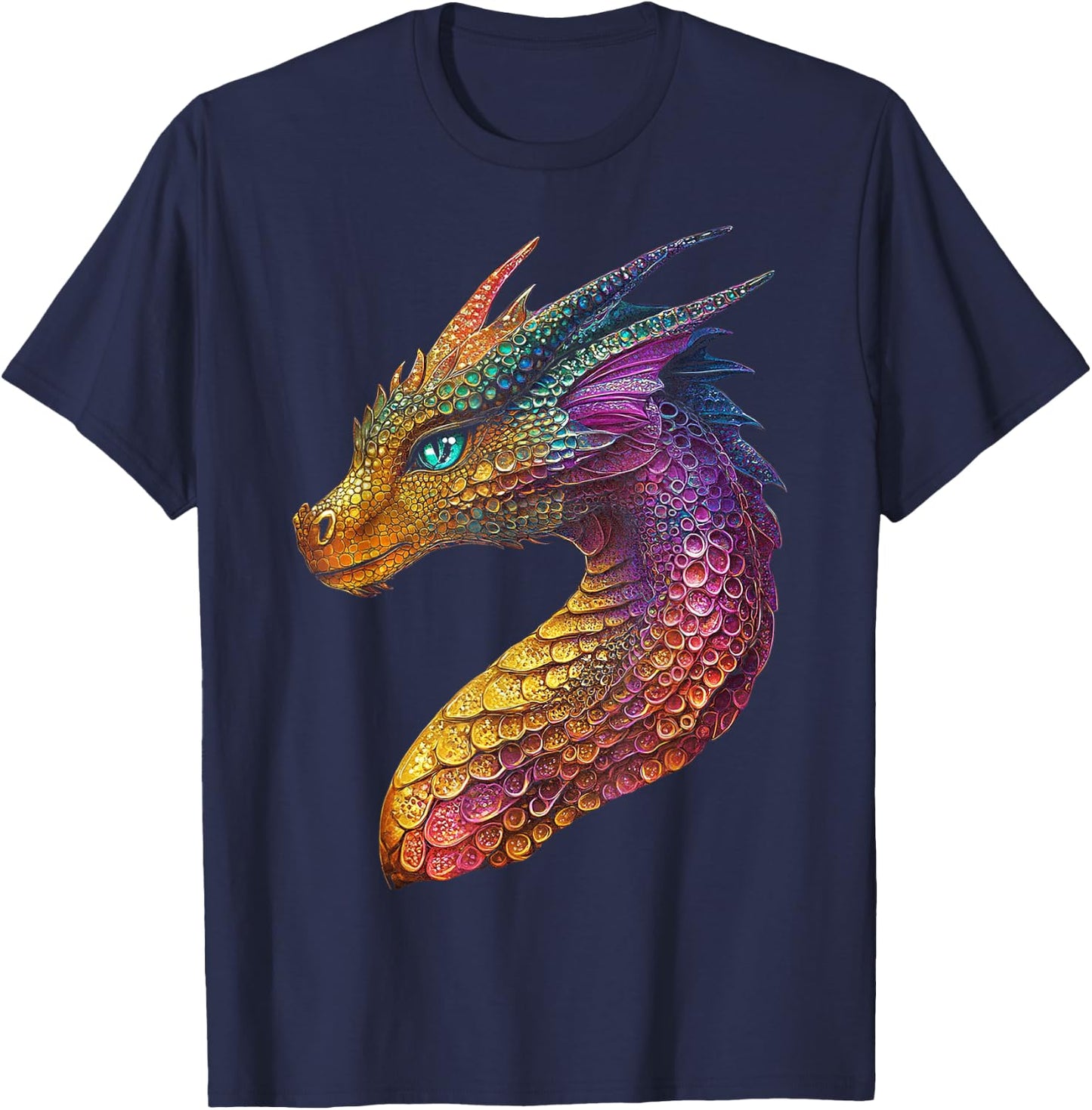 Feydragon Dragon Graphic Mythical Art Feydragon T-Shirt - T-Shirt | Navy