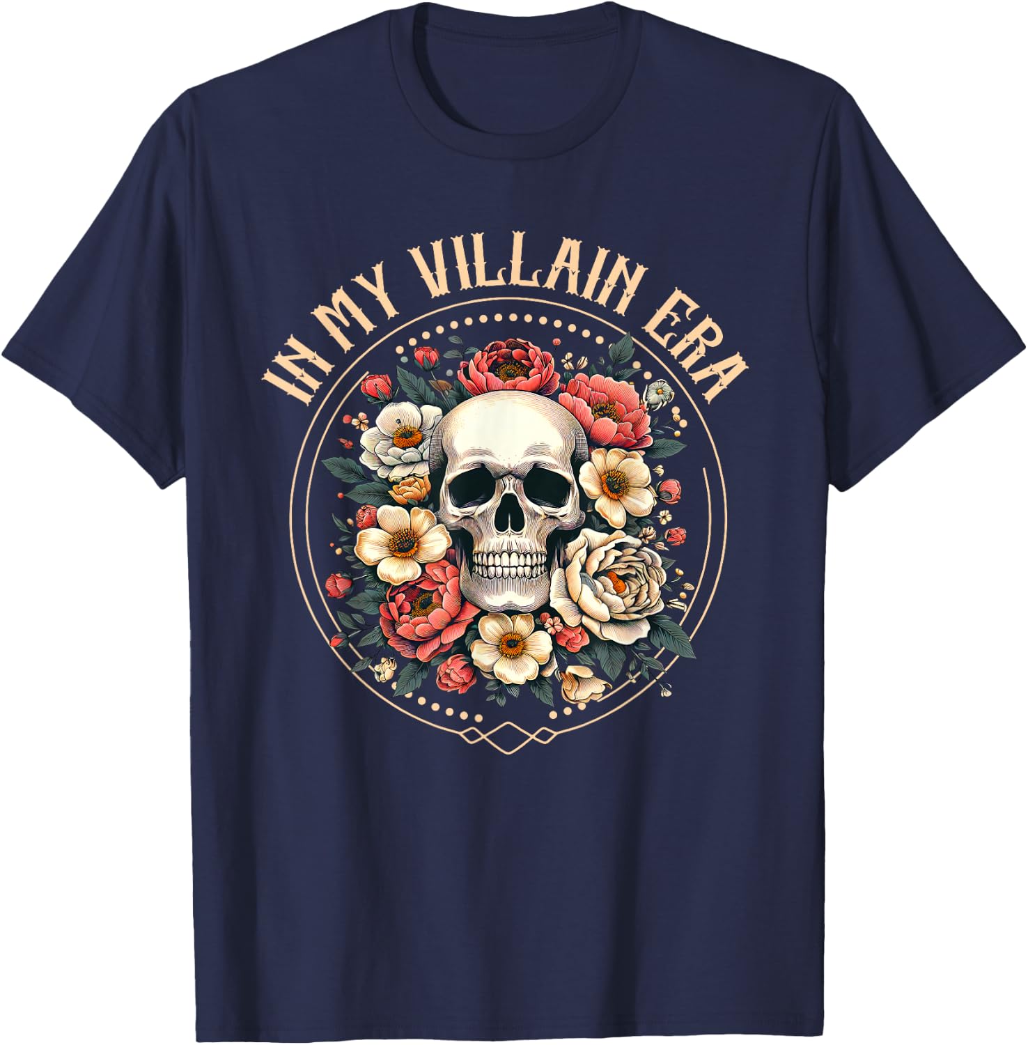 Dark Romance Villain Enemies to Lovers in My Villain Era T-Shirt - T-Shirt | Navy