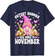 Funny Princess Birthday Gnome Born In November T-Shirt - T-Shirt | Navy