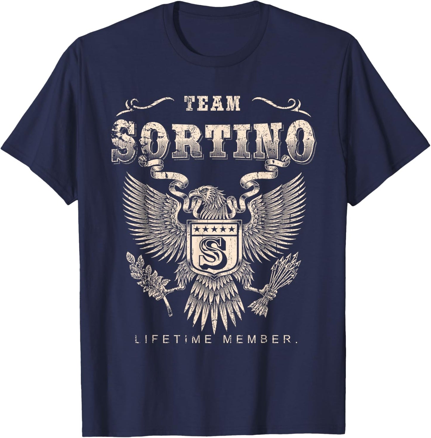 Team Sortino Lifetime Member - Sortino Name T-Shirt - T-Shirt | Navy