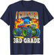 Graduation 3rd Grade Monster Truck Boys I Crushed Grad T-Shirt - T-Shirt | Navy