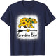 Grandma Bear Sunflower Funny Mama Bear Christmas Bleached T-Shirt - T-Shirt | Navy